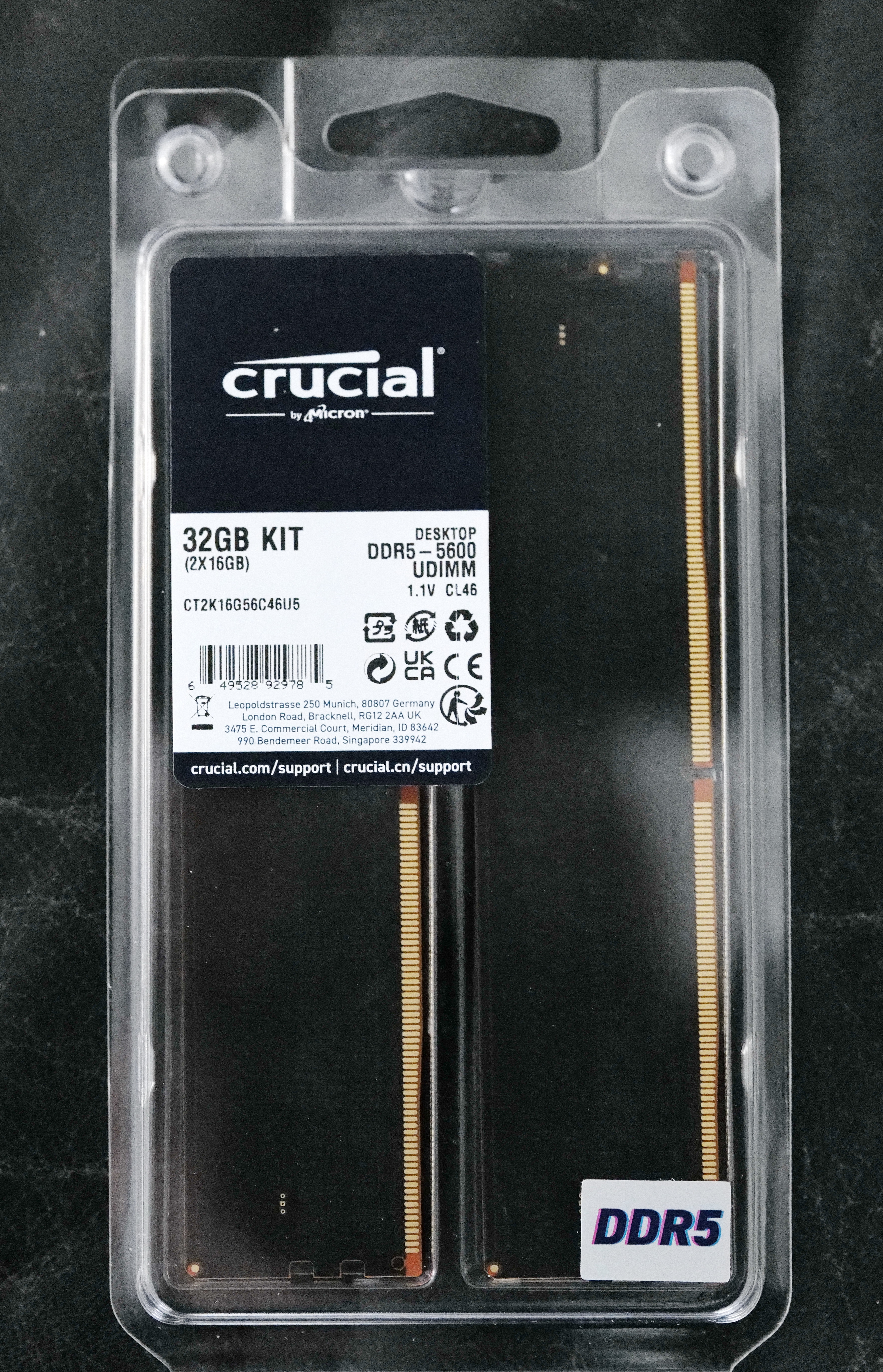 Crucial DDR5 5600 16GBX2開箱測試，Z790平台DDR5 6400 MEMTEST PRO燒