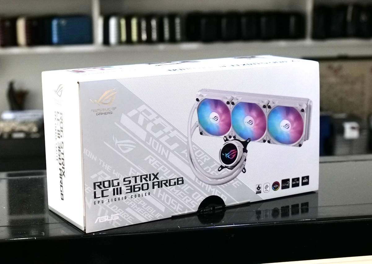 ASUS ROG STRIX LC III 360 ARGB White Edition潮白開箱,看14900K各項壓力測試溫度表現