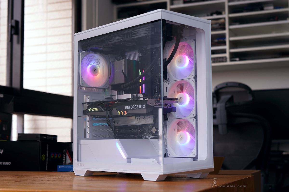 Antec C3 ARGB White 白色版開箱, 270度全景機殼