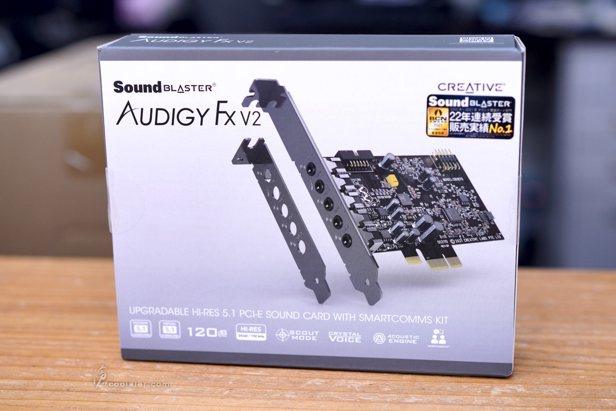 Creative Sound Blaster Audigy FX V2 音效卡開箱試用