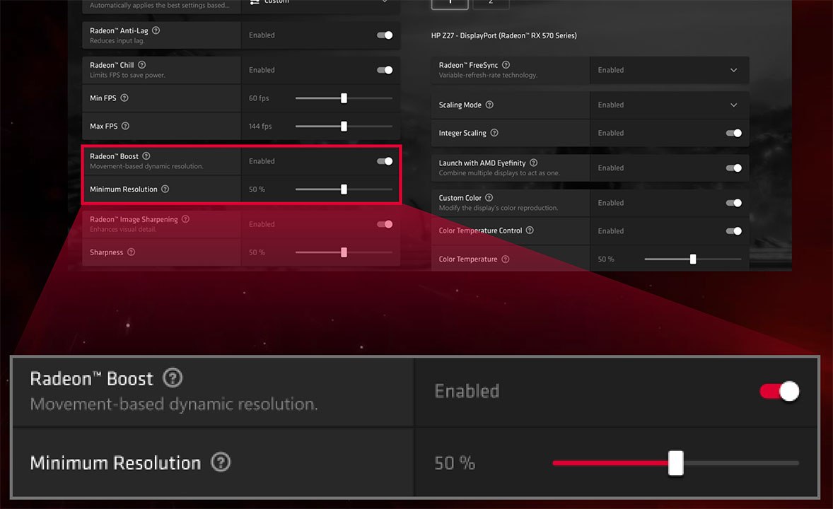 Настройки видеокарты радеон. AMD Radeon Boost. Разрешения для АМД. AMD Boost fps. Целочисленное масштабирование АМД.