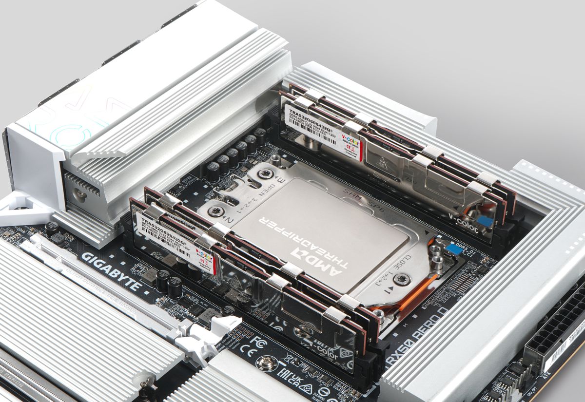 V-COLOR 推出 AMD TRX50 專屬 DDR5 7200MHz 超頻 R-DIMM