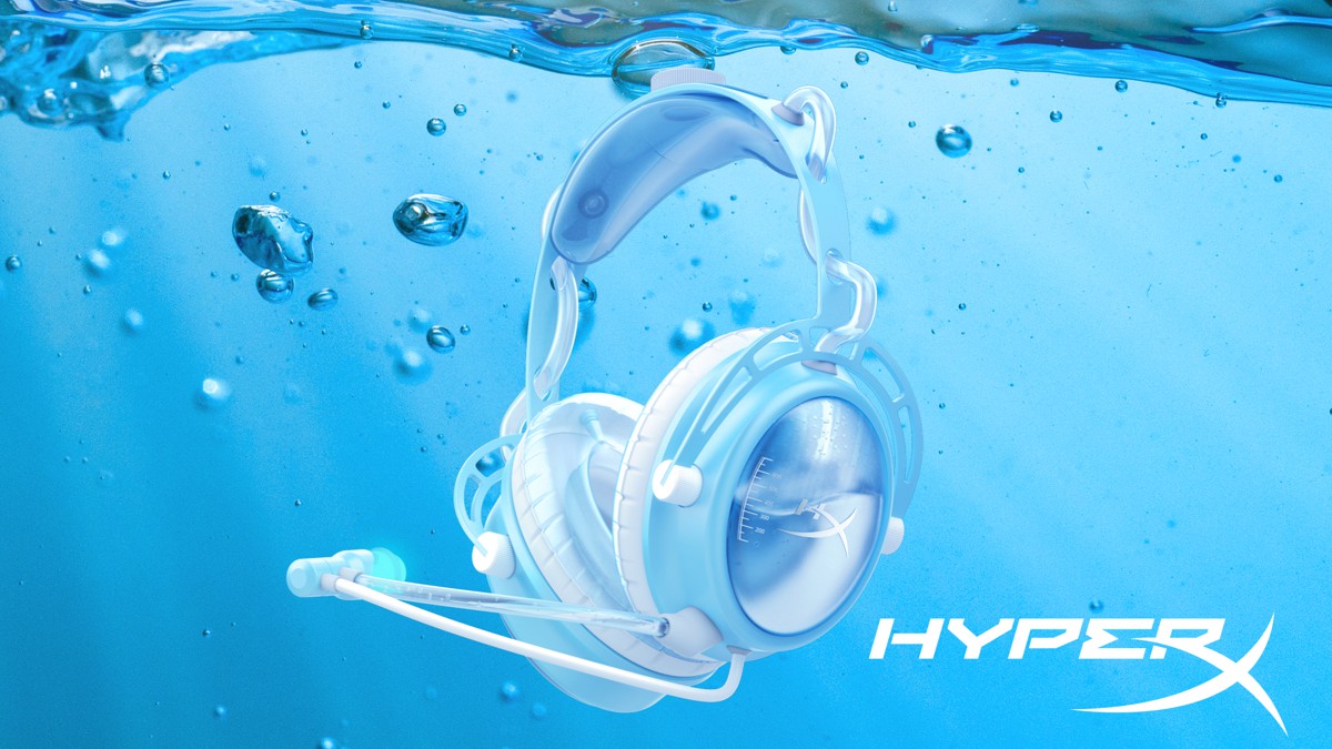 HyperX 推出全新 Cloud2O 補水耳機 協助玩家「補充水分」