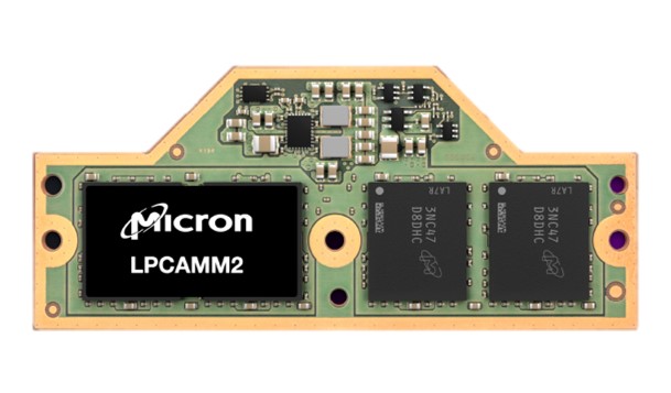 Micron 推出基於 LPDDR5X 的 LPCAMM2 記憶體