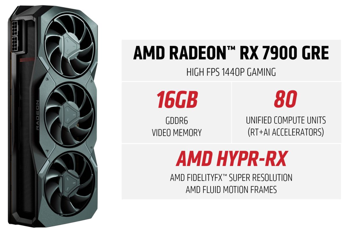 AMD 宣布 RX 7900 GRE 顯示卡全球上市