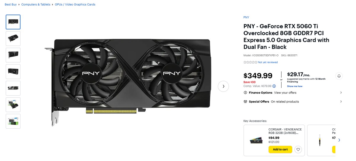 pny rtx 5060 ti 8gb