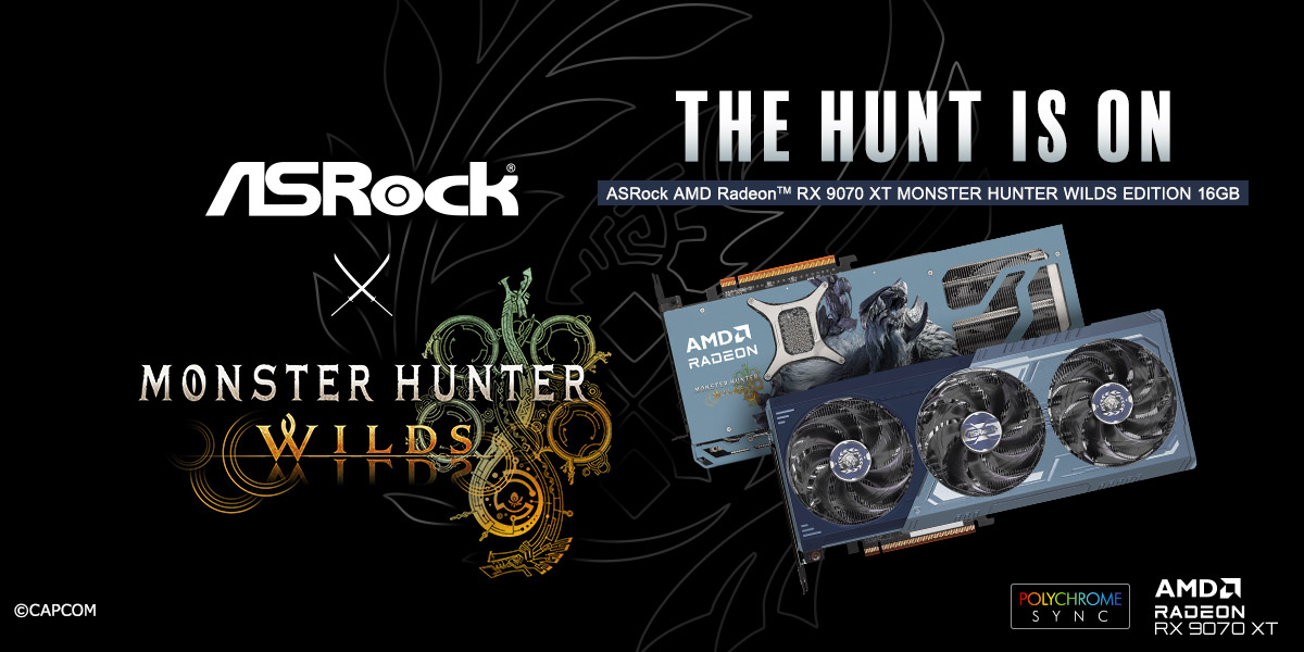 RX 9070 XT MONSTER HUNTER WILDS EDITION