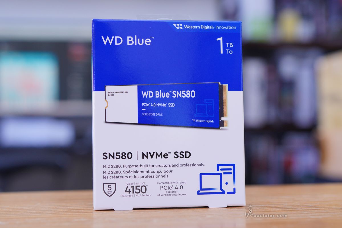 WD Blue SN580 1TB Gen 4.0 SSD 開箱測試